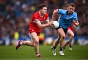 31 March 2024; Ethan Doherty of Derry during the Allianz Football League Division 1 Final match between Dublin and Derry at Croke Park in Dublin. Photo by Ramsey Cardy/Sportsfile