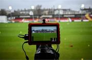 1 April 2024; General view of a video camera before the SSE Airtricity Men's Premier Division match between St Patrick's Athletic and Sligo Rovers at Richmond Park in Dublin. Photo by Harry Murphy/Sportsfile