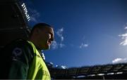 30 March 2024; Leitrim manager Andy Moran before the Allianz Football League Division 4 final match between Laois and Leitrim at Croke Park in Dublin. Photo by Ramsey Cardy/Sportsfile