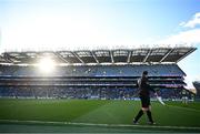 30 March 2024; Linesman Kieran Eannetta during the Allianz Football League Division 4 final match between Laois and Leitrim at Croke Park in Dublin. Photo by Ramsey Cardy/Sportsfile