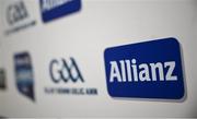 31 March 2024; A view of Allianz branding during the Allianz Football League Division 2 Final match between Armagh and Donegal at Croke Park in Dublin. Photo by Ramsey Cardy/Sportsfile