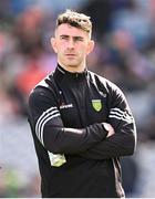 31 March 2024; Injured Donegal captain Patrick McBrearty before the Allianz Football League Division 2 Final match between Armagh and Donegal at Croke Park in Dublin. Photo by Ramsey Cardy/Sportsfile