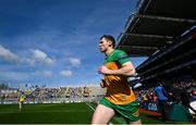 31 March 2024; Jamie Brennan of Donegal runs out for the Allianz Football League Division 2 Final match between Armagh and Donegal at Croke Park in Dublin. Photo by Ramsey Cardy/Sportsfile