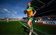 31 March 2024; Oisín Gallen of Donegal runs out for the Allianz Football League Division 2 Final match between Armagh and Donegal at Croke Park in Dublin. Photo by Ramsey Cardy/Sportsfile