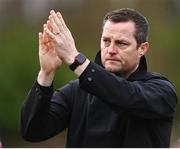 1 April 2024; St Patrick's Athletic manager Jon Daly after his side's victory in the SSE Airtricity Men's Premier Division match between St Patrick's Athletic and Sligo Rovers at Richmond Park in Dublin. Photo by Harry Murphy/Sportsfile