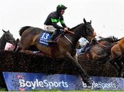1 April 2024; Where It All Began, with Jack Kennedy up, during the BoyleSports Irish Grand National Steeplechase on day three of the Fairyhouse Easter Festival at Fairyhouse Racecourse in Ratoath, Meath. Photo by Seb Daly/Sportsfile