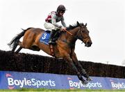 1 April 2024; Rebel Gold, with Phillip Enright up, during the McInerney Properties Fairyhouse Steeplechase on day three of the Fairyhouse Easter Festival at Fairyhouse Racecourse in Ratoath, Meath. Photo by Seb Daly/Sportsfile