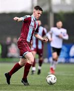 1 April 2024; Warren Davis of Drogheda United during the SSE Airtricity Men's Premier Division match between Dundalk and Drogheda United at Oriel Park in Dundalk, Louth. Photo by Ben McShane/Sportsfile