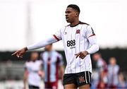 1 April 2024; Mayowa Animasahun of Dundalk during the SSE Airtricity Men's Premier Division match between Dundalk and Drogheda United at Oriel Park in Dundalk, Louth. Photo by Ben McShane/Sportsfile