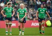 31 March 2024; Dannah O'Brien of Ireland, centre, during the Women's Six Nations Rugby Championship match between Ireland and Italy at the RDS Arena in Dublin. Photo by Harry Murphy/Sportsfile