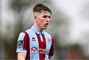 1 April 2024; Warren Davis of Drogheda United during the SSE Airtricity Men's Premier Division match between Dundalk and Drogheda United at Oriel Park in Dundalk, Louth. Photo by Ben McShane/Sportsfile