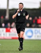 1 April 2024; Referee Paul McLaughlin during the SSE Airtricity Men's Premier Division match between Dundalk and Drogheda United at Oriel Park in Dundalk, Louth. Photo by Ben McShane/Sportsfile
