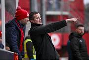 1 April 2024; St Patrick's Athletic manager Jon Daly and assistant manager Sean O'Connor during the SSE Airtricity Men's Premier Division match between St Patrick's Athletic and Sligo Rovers at Richmond Park in Dublin. Photo by Harry Murphy/Sportsfile
