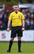1 April 2024; Referee Paul Norton during the SSE Airtricity Men's Premier Division match between St Patrick's Athletic and Sligo Rovers at Richmond Park in Dublin. Photo by Harry Murphy/Sportsfile