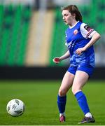 30 March 2024; Cara Griffin of Treaty United during the SSE Airtricity Women's Premier Division match between Shamrock Rovers and Treaty United at Tallaght Stadium in Dublin. Photo by Tyler Miller/Sportsfile