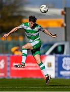 1 April 2024; Daniel Cleary of Shamrock Rovers during the SSE Airtricity Men's Premier Division match between Waterford and Shamrock Rovers at the Regional Sports Centre in Waterford. Photo by Tyler Miller/Sportsfile