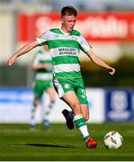 1 April 2024; Conan Noonan of Shamrock Rovers during the SSE Airtricity Men's Premier Division match between Waterford and Shamrock Rovers at the Regional Sports Centre in Waterford. Photo by Tyler Miller/Sportsfile