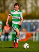 1 April 2024; Conan Noonan of Shamrock Rovers during the SSE Airtricity Men's Premier Division match between Waterford and Shamrock Rovers at the Regional Sports Centre in Waterford. Photo by Tyler Miller/Sportsfile