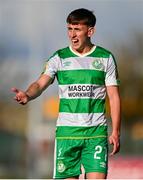 1 April 2024; Darragh Burns of Shamrock Rovers during the SSE Airtricity Men's Premier Division match between Waterford and Shamrock Rovers at the Regional Sports Centre in Waterford. Photo by Tyler Miller/Sportsfile