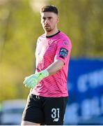 1 April 2024; Waterford goalkeeper Sam Sargeant during the SSE Airtricity Men's Premier Division match between Waterford and Shamrock Rovers at the Regional Sports Centre in Waterford. Photo by Tyler Miller/Sportsfile