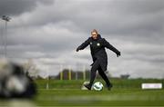2 April 2024; Assistant coach Emma Byrne during a Republic of Ireland Women's training session at the FAI National Training Centre in Abbotstown, Dublin. Photo by Stephen McCarthy/Sportsfile