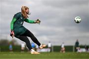 2 April 2024; Goalkeeper Courtney Brosnan during a Republic of Ireland Women's training session at the FAI National Training Centre in Abbotstown, Dublin. Photo by Stephen McCarthy/Sportsfile