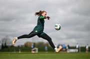 2 April 2024; Goalkeeper Courtney Brosnan during a Republic of Ireland Women's training session at the FAI National Training Centre in Abbotstown, Dublin. Photo by Stephen McCarthy/Sportsfile