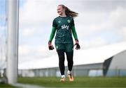 2 April 2024; yyyy during a Republic of Ireland Women's training session at the FAI National Training Centre in Abbotstown, Dublin. Photo by Stephen McCarthy/Sportsfile