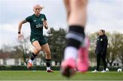 2 April 2024; Denise O'Sullivan during a Republic of Ireland Women's training session at the FAI National Training Centre in Abbotstown, Dublin. Photo by Stephen McCarthy/Sportsfile