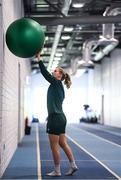 2 April 2024; Goalkeeper Sophie Whitehouse during a Republic of Ireland Women's prehab session at the Sport Ireland Institute on the Sport Ireland Campus in Dublin. Photo by Stephen McCarthy/Sportsfile
