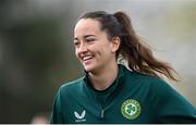2 April 2024; Anna Patten during a Republic of Ireland Women's training session at the FAI National Training Centre in Abbotstown, Dublin. Photo by Stephen McCarthy/Sportsfile