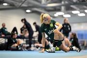 2 April 2024; Denise O'Sullivan during a Republic of Ireland Women's prehab session at the Sport Ireland Institute on the Sport Ireland Campus in Dublin. Photo by Stephen McCarthy/Sportsfile