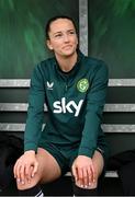 2 April 2024; Anna Patten during a Republic of Ireland Women's training session at the FAI National Training Centre in Abbotstown, Dublin. Photo by Stephen McCarthy/Sportsfile