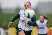 2 April 2024; Caitlin Hayes during a Republic of Ireland Women's training session at the FAI National Training Centre in Abbotstown, Dublin. Photo by Stephen McCarthy/Sportsfile