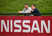2 April 2024; FAI assistant director of football Shane Robinson and U21's manager Jim Crawford, left, during a Republic of Ireland Women's training session at the FAI National Training Centre in Abbotstown, Dublin. Photo by Stephen McCarthy/Sportsfile