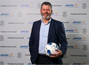 3 April 2024; The launch of the #TalkMoreThanFootball campaign took place in Dublin, aiming to encourage football supporters to open up about their mental health. Former players played a crucial role in spreading this poignant message and urging supporters to #TalkMoreThanFootball. Pictured is former Republic of Ireland captain and former Chelsea footballer Andy Townsend. Photo by Seb Daly/Sportsfile