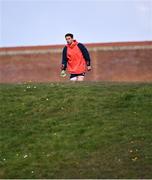 3 April 2024; Joey Carbery arrives for Munster rugby squad training at University of Limerick in Limerick. Photo by Piaras Ó Mídheach/Sportsfile