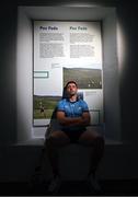 3 April 2024; Dónal Burke of Dublin poses for a portrait at the 'GAA; People, Objects & Stories' exhibition during the launch of the 2024 Leinster GAA Senior Hurling Championship in the National Museum of Ireland in Dublin. Photo by Brendan Moran/Sportsfile