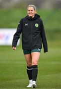 3 April 2024; Erin McLaughlin during a Republic of Ireland Women's training session at the FAI National Training Centre in Abbotstown, Dublin. Photo by Stephen McCarthy/Sportsfile