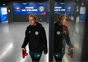 4 April 2024; Goalkeeper Grace Moloney during a Republic of Ireland Women's training session at Stage Saint-Symphorien in Metz, France. Photo by Stephen McCarthy/Sportsfile