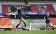 4 April 2024; Abbie Larkin during a Republic of Ireland Women's training session at Stage Saint-Symphorien in Metz, France. Photo by Stephen McCarthy/Sportsfile