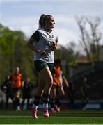 4 April 2024; Jessie Stapleton during a Republic of Ireland Women's training session at Stage Saint-Symphorien in Metz, France. Photo by Stephen McCarthy/Sportsfile