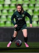 4 April 2024; Amber Barrett during a Republic of Ireland Women's training session at Stage Saint-Symphorien in Metz, France. Photo by Stephen McCarthy/Sportsfile