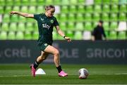4 April 2024; Izzy Atkinson during a Republic of Ireland Women's training session at Stage Saint-Symphorien in Metz, France. Photo by Stephen McCarthy/Sportsfile