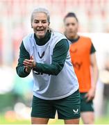 4 April 2024; Lily Agg during a Republic of Ireland Women's training session at Stage Saint-Symphorien in Metz, France. Photo by Stephen McCarthy/Sportsfile