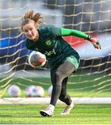 4 April 2024; Goalkeeper Courtney Brosnan during a Republic of Ireland Women's training session at Stage Saint-Symphorien in Metz, France. Photo by Stephen McCarthy/Sportsfile