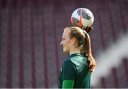 4 April 2024; Goalkeeper Courtney Brosnan during a Republic of Ireland Women's training session at Stage Saint-Symphorien in Metz, France. Photo by Stephen McCarthy/Sportsfile
