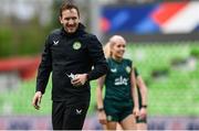 4 April 2024; Assistant coach Rhys Carr during a Republic of Ireland Women's training session at Stage Saint-Symphorien in Metz, France. Photo by Stephen McCarthy/Sportsfile