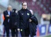 4 April 2024; STATSports analyst Claire Dunne during a Republic of Ireland Women's training session at Stage Saint-Symphorien in Metz, France. Photo by Stephen McCarthy/Sportsfile