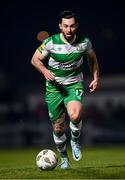 9 March 2024; Richie Towell of Shamrock Rovers during the SSE Airtricity Men's Premier Division match between Sligo Rovers and Shamrock Rovers at The Showgrounds in Sligo. Photo by Stephen McCarthy/Sportsfile